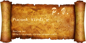 Pucsek Virág névjegykártya